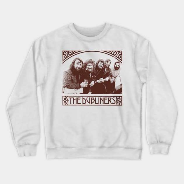 The Dubliners - Vintage Style Original Design Crewneck Sweatshirt by feck!